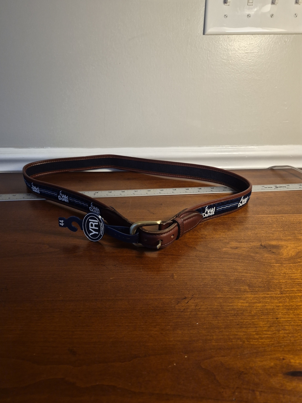 YRI Wild Dunes Golf Course,Myrtle Beach  Brown Leather Men’s Belt Size 44